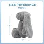 Interactive Squeaky Dog Chew Toy - Bunny Gray