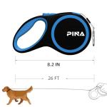 PINA 26ft Retractable Dog Leash for All Breeds