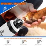 Dog Nail Trimmers with Light and Grinder