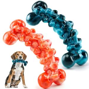 Indestructible Dog Chew Toys - 2 Pack for Aggressive Chewers
