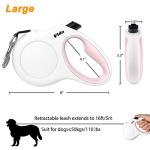 Retractable Dog Leash with Poop Bag Dispenser