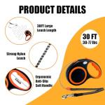30 FT Retractable Dog Leash for Large Dogs