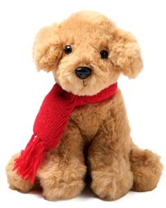 Adorable Golden Retriever Christmas Plush Toy