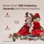 Adorable Golden Retriever Christmas Plush Toy