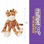 Plush Giraffe Dog Toy with Squeakers
