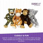 Plush Giraffe Dog Toy with Squeakers