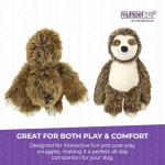 Bark Buddies Sloth Plush Squeaky Dog Toy