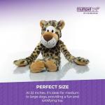 Plush Giraffe Dog Toy with Squeakers