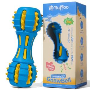 Ruffoo GnawBell Durable Dog Toy for Aggressive Chewers