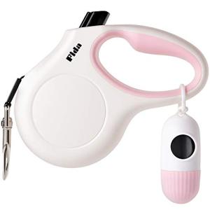 Retractable Dog Leash with Poop Bag Dispenser