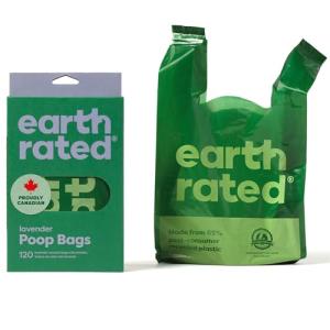 Leakproof Lavender Dog Poop Bags with Handles