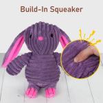 5-Pack Plush Dog Squeaky Toys Bundle