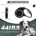 20 FT Retractable Dog Leash for Small Pets