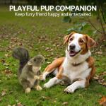 Interactive Plush Squeaky Dog Squirrel Toy