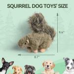 Interactive Plush Squeaky Dog Squirrel Toy