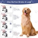 26Ft Tangle-Free Retractable Dog Leash with LED Light