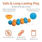 Interactive Fetch Rubber Balls for Dogs - Pack of 10