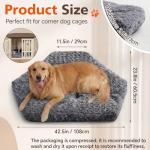 Plush Washable Dog Kennel Pad for Large Dogs
