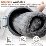 Plush Washable Dog Kennel Pad for Large Dogs