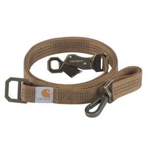 Carhartt Pet Durable Nylon Webbing Leashes for Dogs, Reflective Stitching for Visibility, Carhartt Brown (Nylon Webbing), Large