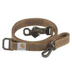 Carhartt Pet Durable Nylon Webbing Leashes for Dogs, Reflective Stitching for Visibility, Carhartt Brown (Nylon Webbing), Large