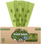 Pogi's Poop Bags – Large, Leak-Proof Dog Waste Bags for Yard or Home Use, Fresh Scent (Single Roll, 500-Count)