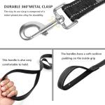 6 FT Reflective Nylon Dog Leash with Padded Handle