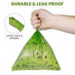Dog Poop Bags Rolls 420 Counts: TVOOD Extra Thick Poop Bags for Dogs Leak-proof Scented Pet Waste Bags for Doggie Poo - with 2 Dispenser, Green