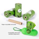 Dog Poop Bags Rolls 420 Counts: TVOOD Extra Thick Poop Bags for Dogs Leak-proof Scented Pet Waste Bags for Doggie Poo - with 2 Dispenser, Green