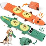 2 Pack Interactive Dog Toys for Aggressive Chewers