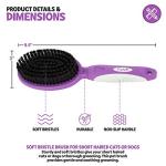 Soft Bristle Dog Brush for Short-Haired Pets