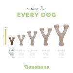 Benebone Wishbone Dog Chew Toy with Real Bacon