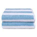Sky Blue Stripe Pool & Beach Towels - 2 Pack