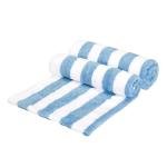 Sky Blue Stripe Pool & Beach Towels - 2 Pack