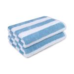 Sky Blue Stripe Pool & Beach Towels - 2 Pack