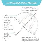 Clear Bubble Umbrella - Windproof & Stylish Designs