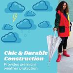 Clear Bubble Umbrella - Windproof & Stylish Designs