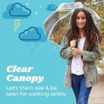 Kids Cosmic Adventure Clear Bubble Umbrella - 38