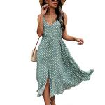 Brovave Women's Boho Polka Dot Midi Sundress
