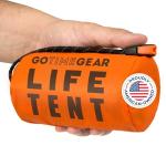 Mylar Emergency Tent for 2 - Orange & Waterproof