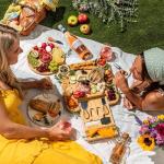 Large Bamboo Charcuterie Board Set for Entertaining