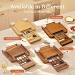 Large Bamboo Charcuterie Board Set for Entertaining