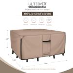 Heavy-Duty Waterproof Square Patio Table Cover