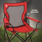 Coleman Mesh Quad Camping Chair with Cup Holder