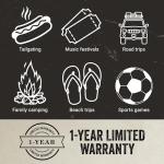 Coleman Mesh Quad Camping Chair with Cup Holder