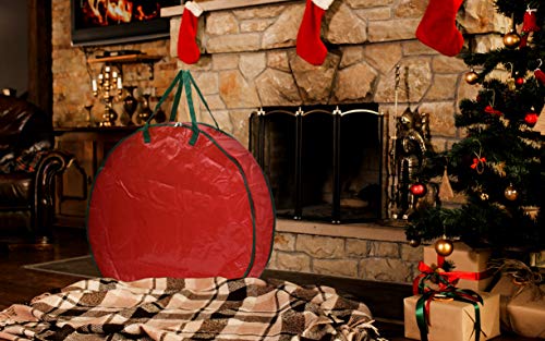 30" Heavy Duty Christmas Wreath Storage Bag