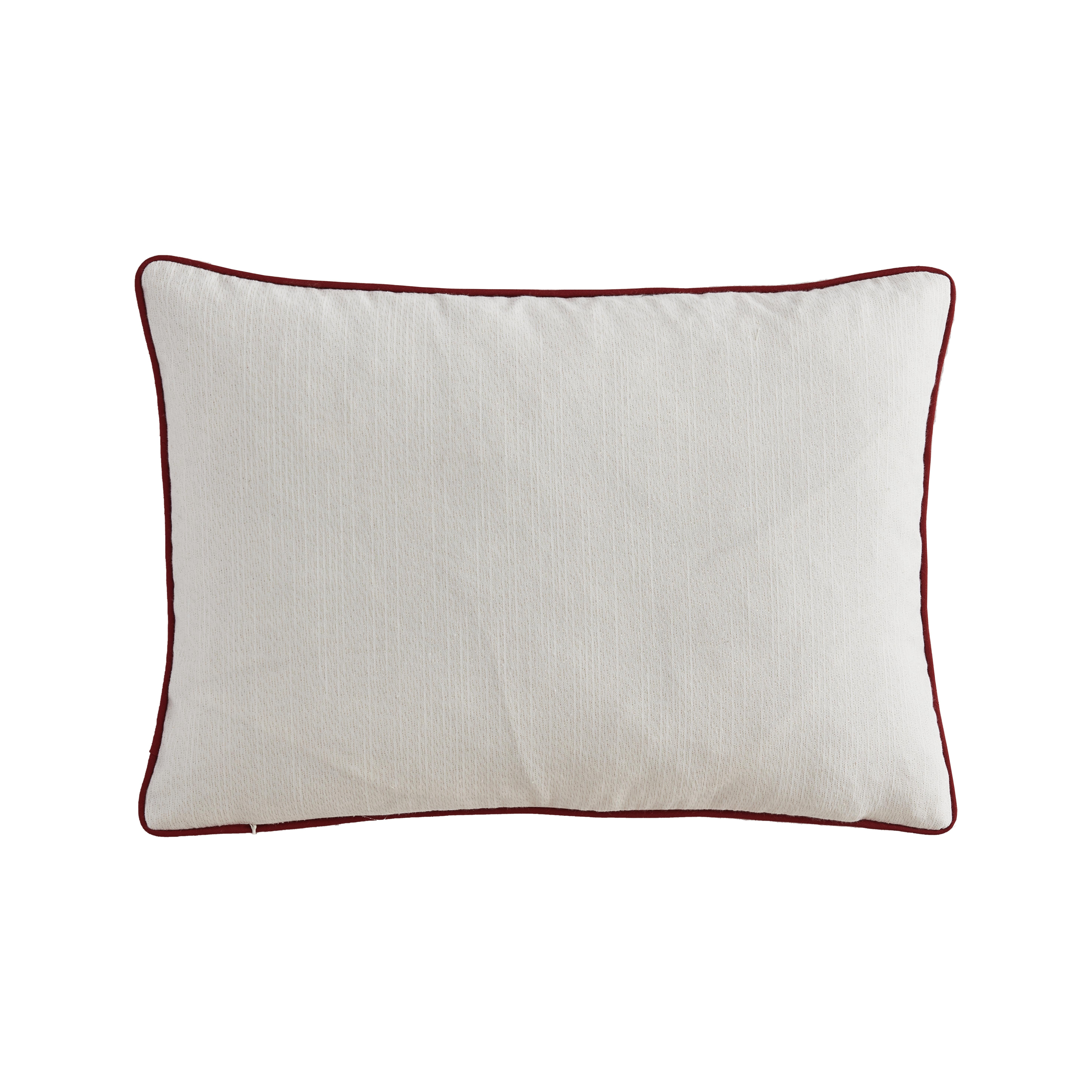 Mainstays Merry Christmas Deer Decorative Throw Pillow, 14”x20”