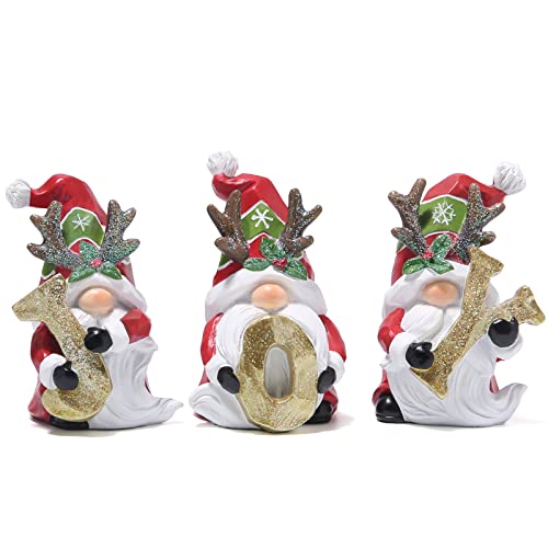 Handmade Christmas Gnome Trio Figurines
