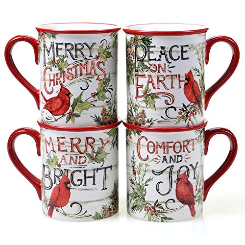 Evergreen Christmas Dinnerware Set for 4