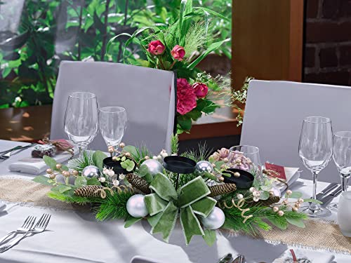 28" Triple Candle Holder for Christmas Decoration